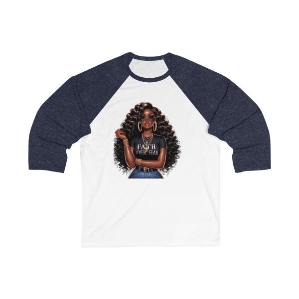 Unisex 34 Sleeve Baseball Tee - Image 3